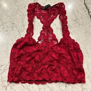 Signature 8 red Lace Bralette medium